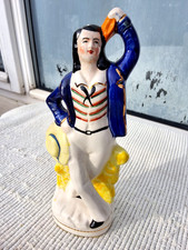 VINTAGE STAFFORDSHIRE POTTERY FINE DANCING SAILOR FIGURINE - THOMAS POTTER COOKE
