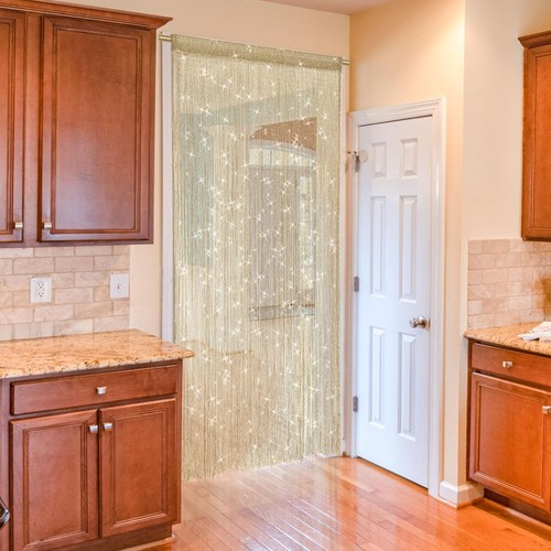 Door string curtain doorway - door,