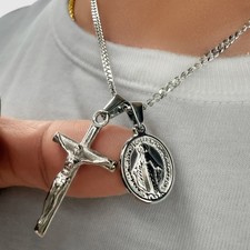 18k Gold Crucifix Cross Jesus