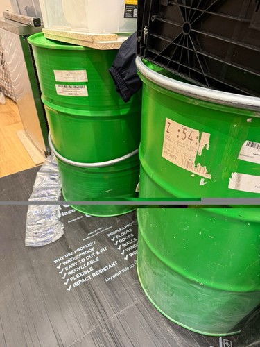 Green steel storag - drum, barrel