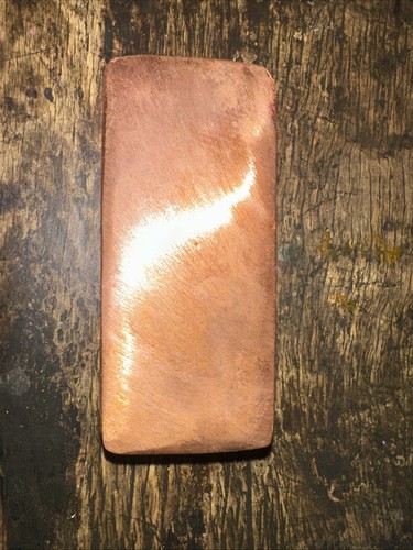 Hand poured copper bar - bar, 604