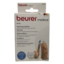 Beurer HA20 Ear Hearing Amplifier Adjustable Volume 40dB NEW Tatty Box