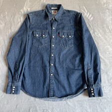 Levis Denim Western Shirt Mens