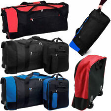 32" Inch Large Folding Wheeled Travel Sports Cargo Holdall Duffle Bag Suitcase