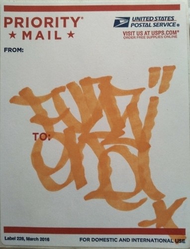 Fuzz one sticker - fuzz, usps