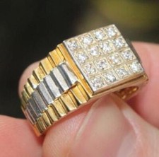 Strip Signet Cubic Zirconia