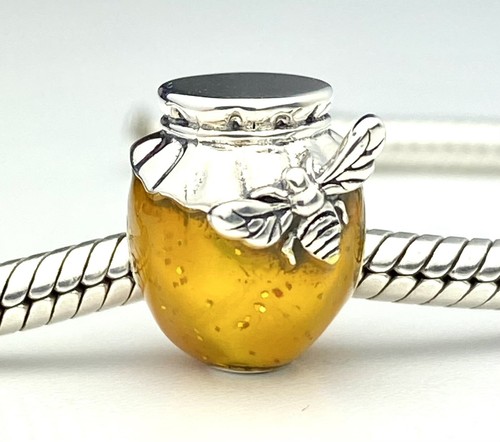 Honey bee charm - honey, bead