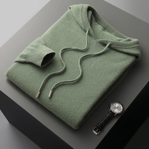Men 100 merino wool hoodie - 100%,