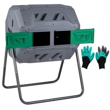 COSTWAY Dual Chamber Compost