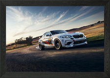 BMW M2 CS Racing Car Framed