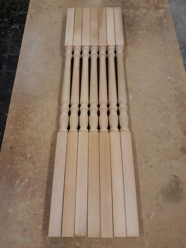 Wooden stair spindles - wooden,