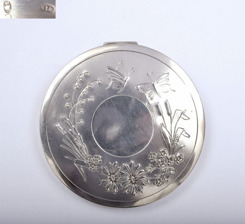 Vintage solid silver powder - vintage,