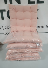 6 X John Lewis Plain Seat Pad