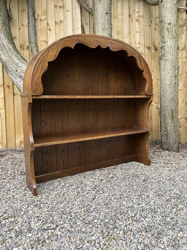 Vintage carved oak shelf - vintage, 2