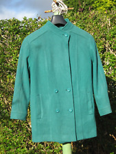 Lampert wool short car coat, emerald green, stylish, 1960s/70s vintage