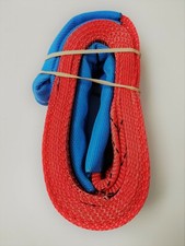 4x4 red recovery towing strap - red,
