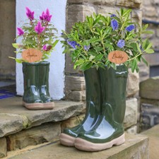 Personalised Green Welly Boot