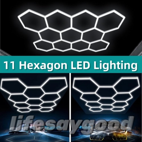 11pc hexagon led lighting car - hexagon,