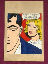 Roy Lichtenstein painting on