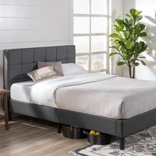 Wayfair Kingsize Cardington Upholstered Bed Frame with Square Tufted Headboard