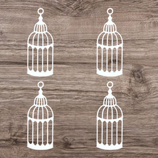 Bespoke Die Cut Bird Cage Card