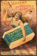 Vintage Sapolio Household Soap Fairy Advert Aged Look Retro Style New Metal Sign