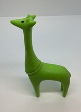 Vintage 1974 Samsonite Toys Noah’s Ark Green Giraffe Rubber Made In Hong Kong