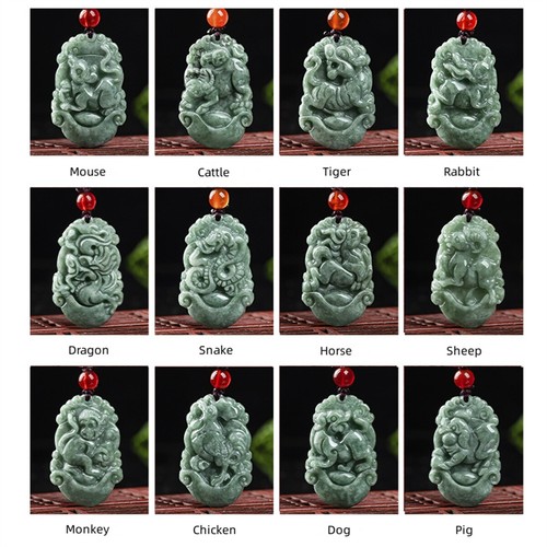 Natural jade pendant - pendant, grade