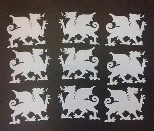 Welsh dragon cut - cut, out