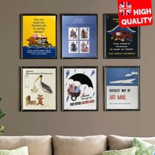 Vintage Old Royal Mail Post Office Collection Print Poster Wall Art Picture A4+