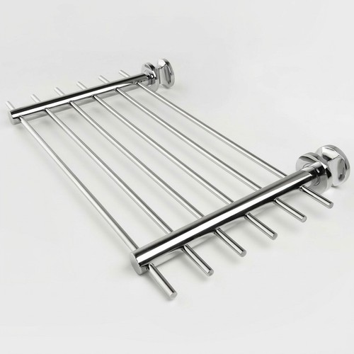 Chrome towel shelf - chrome, heated