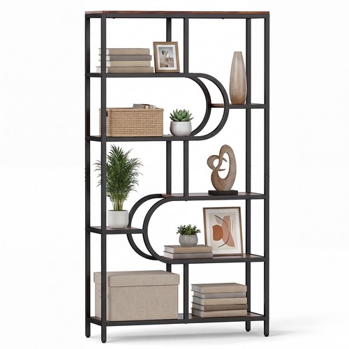 Tier bookshelf tall etagere - bookshelf,