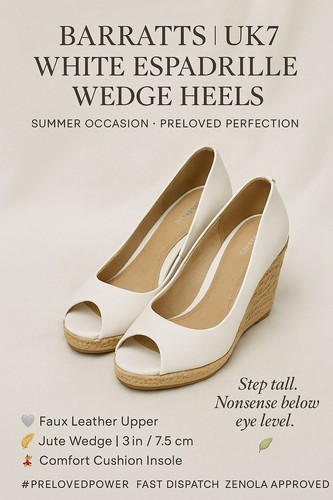 Barratts white peep - peep, toe
