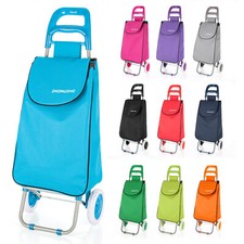 X Large Capacity 37L Strong Shopping Trolley Folding Durable Wheeled Bag Cart