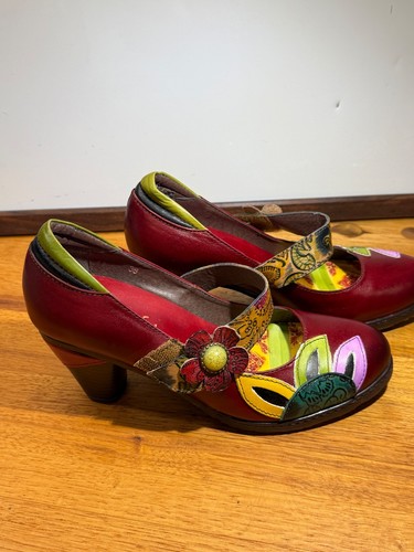 Socofy retro leather mary jane - socofy,