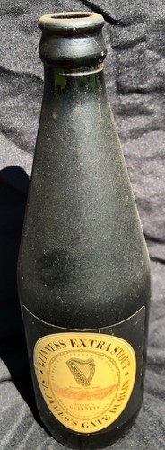 Guinness antique glass bottle - guinness,