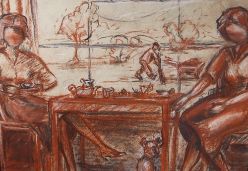Original pastel drawing - drawing,