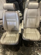 Lot43+ RANGE ROVER P38 Electric Leather Seats Cream Red Piping  VW Bus Camper