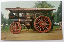 Postcard - Black Prince Burrell Showmans Fairground Engine 