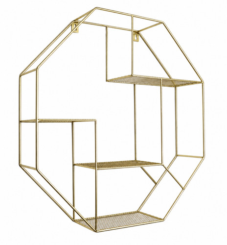 Deco glamour hexagon shelf - deco,