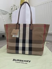 Burberry Checked Tote Bag -