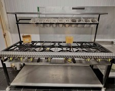 8 Burner Commercial Gas Cooker. Restaurant Suitable. Collection Only from bolton