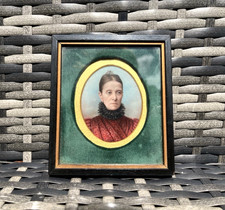 ANTIQUE MINIATURE OVAL GOUACHE