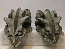 2 Vintage Gargoyle Shelf