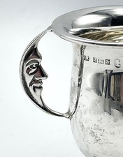 MAN IN THE MOON SILVER CHILD MUG BIRMINGHAM 1953