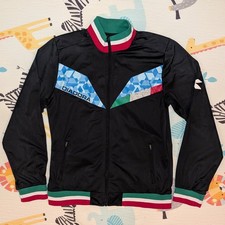 DIADORA TRACKSUIT TOP JACKET XL 80s CASUAL RETRO STYLE ITALY GEOMETRIC TERRACE 
