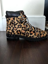 TOPSHOP LEOPARD PRINT BOOTS