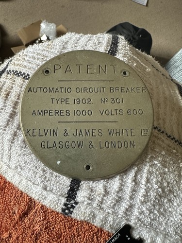 Industrial brass nameplate - brass,