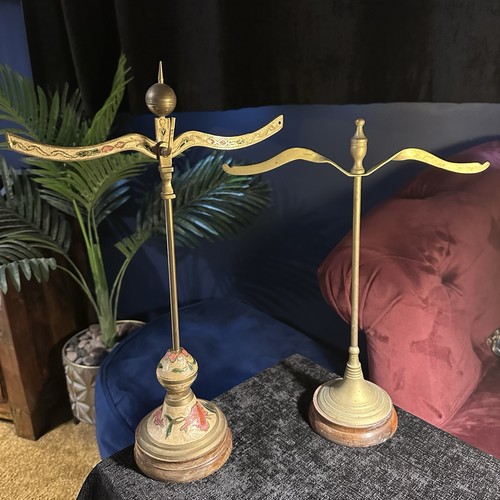 Vintage brass balance scales - vintage,