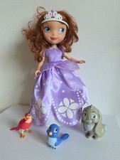 Disney Sofia the First Talking Doll with Animals Mia Clover Robin 